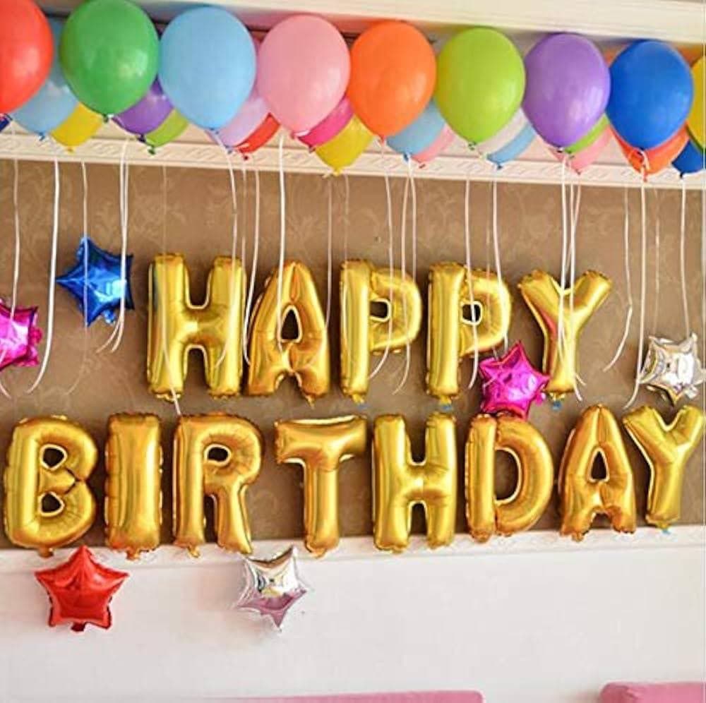 Happy birthday letter balloon